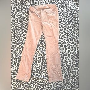 Loft Women's 4 High Rise Skinny Pink Corduroy Pants